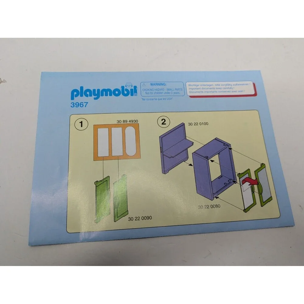 Playmobil Booklets Pamphlets Instructions Lot 3120 3938 3940 3909 3965 3080